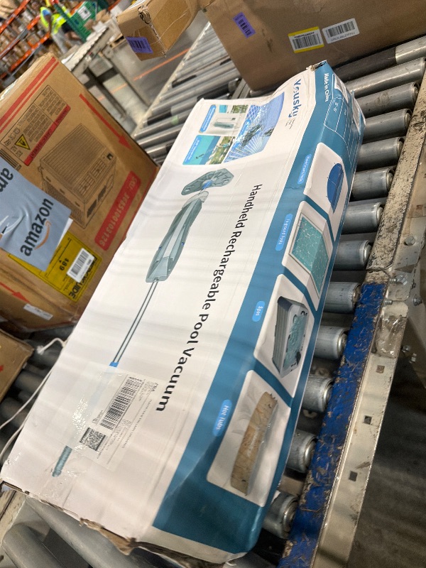 Photo 1 of ** VERY USED** Yousky Cordless Handheld Pool Vacuum, 18.5GPM Strong Suction, 60 Mins Runtime, Telescopic Pole, Dual Brush Heads for Above Ground, Inground Pools, Spas & Hot Tubs, Vako H11
