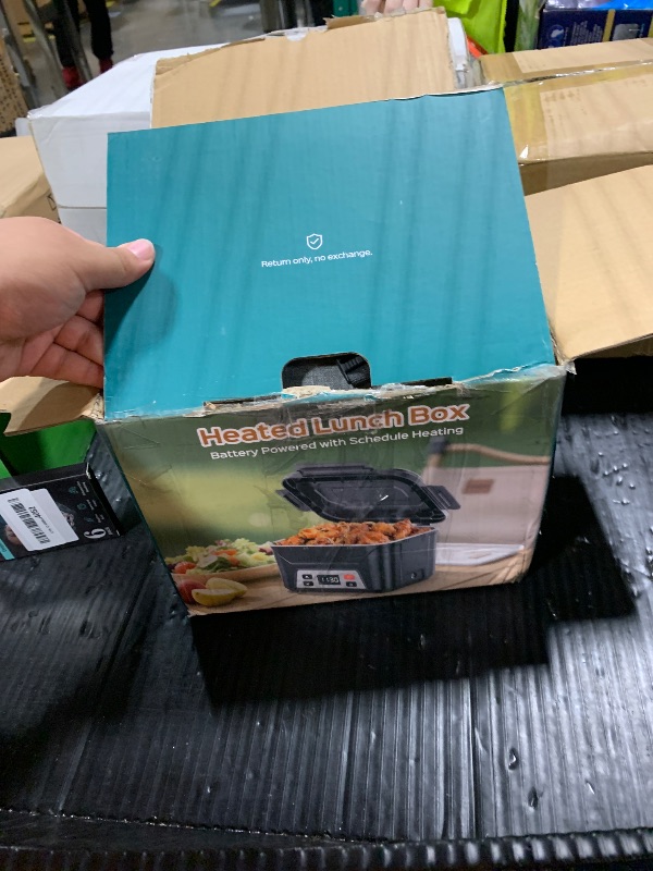 Photo 1 of !!FINAL SALE!!!EAST OAK Cordless Electric Lunch Box for Adults, Battery Powered Heated Lunch Box for Work, Travel, 5.5 Cups Rechargeable Self Heating Food Heater, Memory Function & Automatic Keep Warm, Classic Black