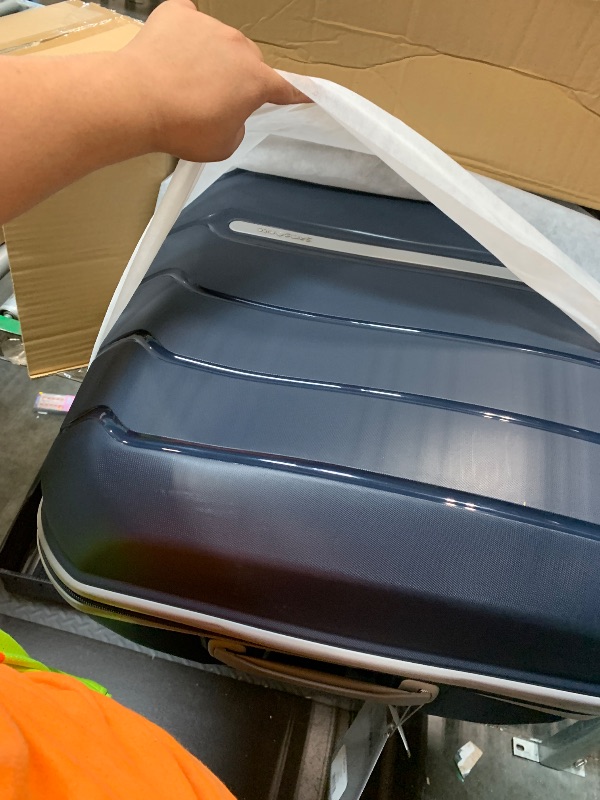 Photo 1 of !!!CANT OPEN !!FINAL SALE!!Samsonite Freeform 2-Piece Luggage Set - Carry-On & Large Checked Luggage with Dual Spinner Wheels - Durable Polypropylene Hardshell - TSA Lock, Airline-Approved - Expandable Hard Shell - Navy