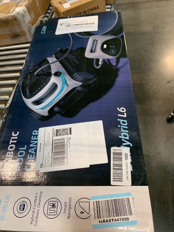 Photo 1 of (2026 Upgrade) BUBLUE C20H Gen2 Pool Vacuum for Inground Pools, Corded & Cordless Hybrid Pool Cleaner Robot with Smart Navigation, APP Control, Clean Floor/Waterline for Pools Up to 1615 Sq.Ft, Silver