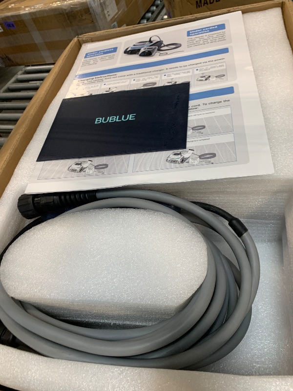 Photo 1 of (2026 Upgrade) BUBLUE C20H Gen2 Pool Vacuum for Inground Pools, Corded & Cordless Hybrid Pool Cleaner Robot with Smart Navigation, APP Control, Clean Floor/Waterline for Pools Up to 1615 Sq.Ft, Silver