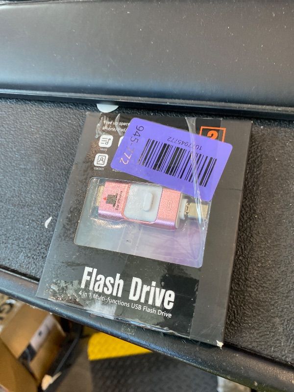 View 2 of ***BROKEN*** Flash Drive for iPhone 256GB, 4 in 1 USB Type C Memory Stick, Photo Stick External Storage Thumb Drive for iPhone iPad Android Computer, Rose Pink