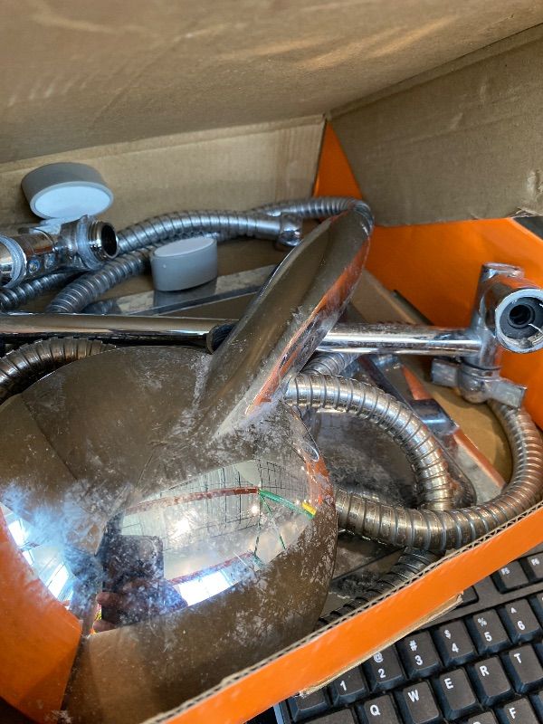 Photo 1 of 10 Inch Rainfall Shower Head with Handheld Combo and Extension Arm