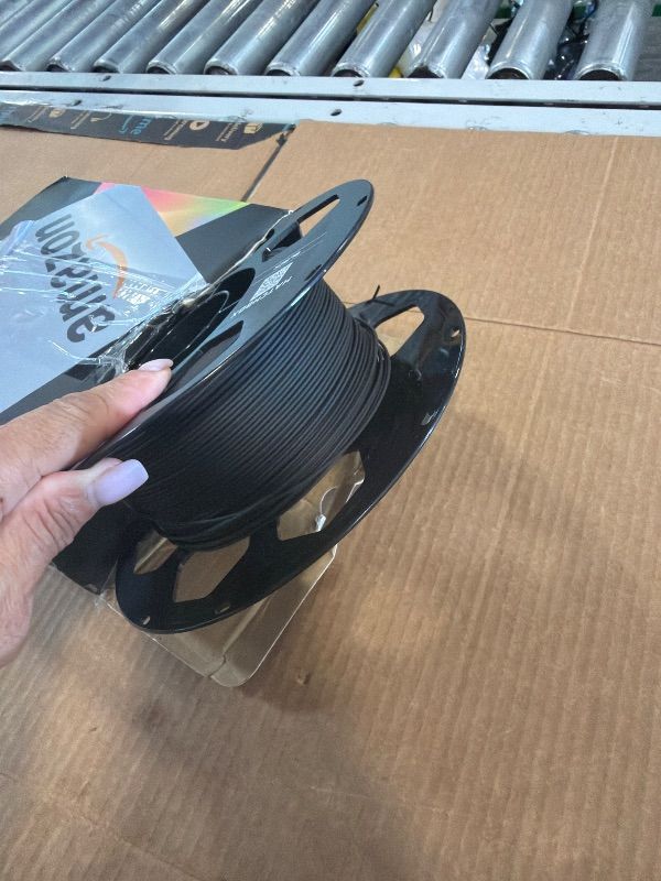 Photo 1 of [Used] HATCHBOX Matte PLA 3D Printer Filament, Dimensional Accuracy +/- 0.03 mm, 1 kg Spool, 1.75 mm, Black