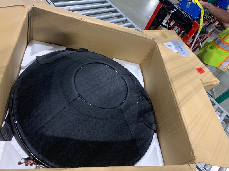 View 3 of "SINGOFIRE" 12-Notes Handpan Drum, Handpan Drums for Adults, 22-Inch 440Hz D Minor Kurd, HandPan Instrument with Soft Handpan Bag, 2 Mallets, Handpan Stand and Dust-Free Cloth(Purple)