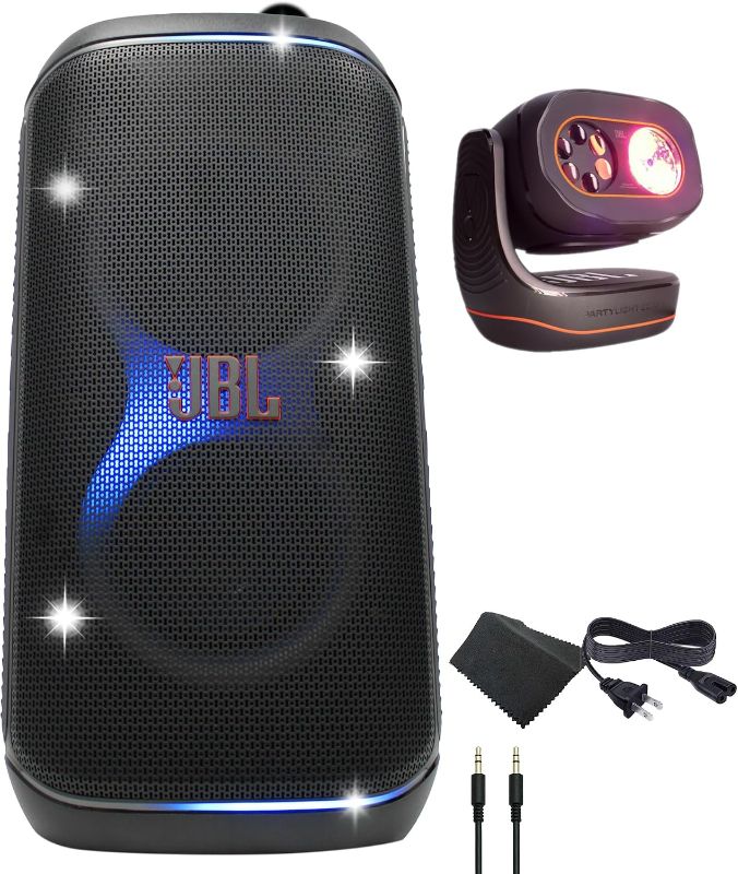 Photo 1 of ** sold as is no refund/ return**
JBL PartyBox Club 120 Speaker - 160W Portable Wireless Splash Proof + Partylight Beam + AUX Cable + Microfiber Cloth
