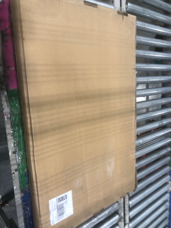 Photo 1 of **Minor scratches** Modern Frame Clear Acrylic Freestanding Dog Gate - 32" Tall Extra-Wide Folding 6-Panel Pet Barrier for Doorways, Stairs & Large Openings, Indoor Fence for Small to Large Dogs & Cats