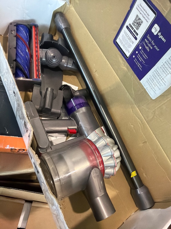 Photo 1 of **See Clerk Notes**Dyson V8 Plus Cordless Vacuum, Cleans Hard Floors and Carpets, Detangles, Converts to Handheld, 115AW, 2 Power Modes, Up to 40 Minutes¹