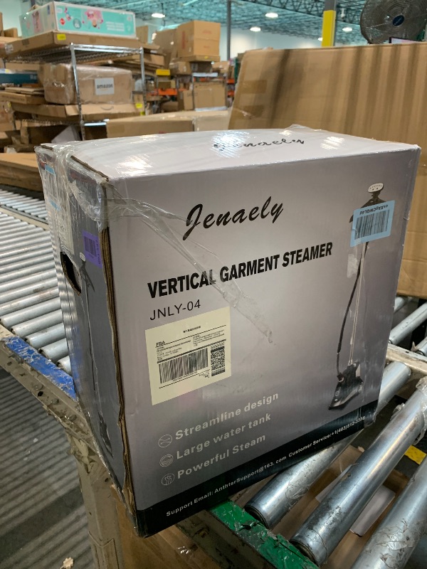 Photo 1 of ***BROKEN, SOLD FOR PARTS*** Steamer for Clothes, Jenaely 1500W Standing Garment Steamers, 35s Fast Heat-up, 80 Mins of Continuous Powerful Steam with 2.8L Water Tank, Pants Clip & Children's Clothing Hanger