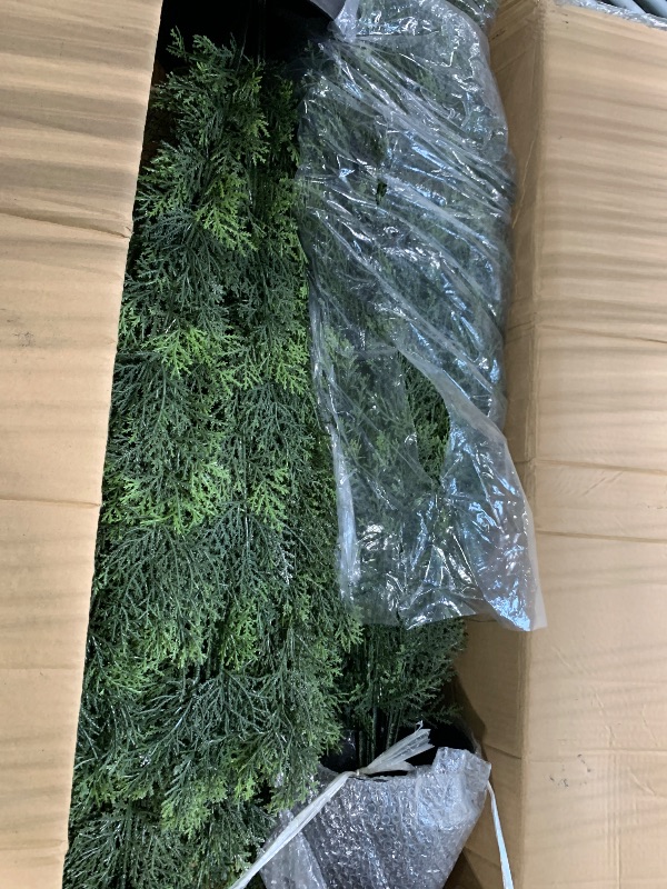 Photo 1 of ?Set of 2? Large Supersize Tree - 42Inch/3.5 Foot Outdoor,Indoor Artificial Boxwood Plant Topiary Garden Torch Shaped Topiary Artificial Topiaries Bushes Potted Fake Plants Company Home Office Decor