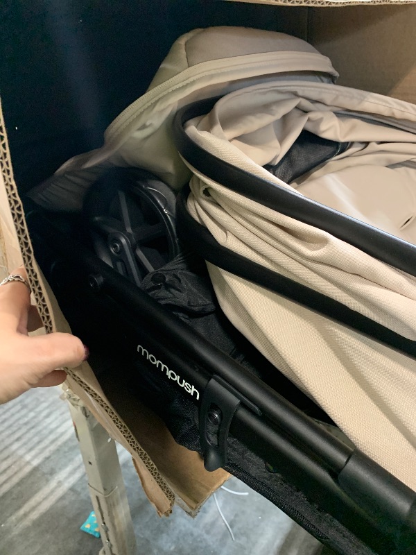 Photo 1 of ******SIMILAR ITEM****Mompush Velo Lightweight Travel Stroller, Compact & Airplane-Friendly Design with One-Hand Fold, Lie-Flat Recline from Newborn to Toddler, Includes Leather Bumper Bar, Raincover & Cup Holder