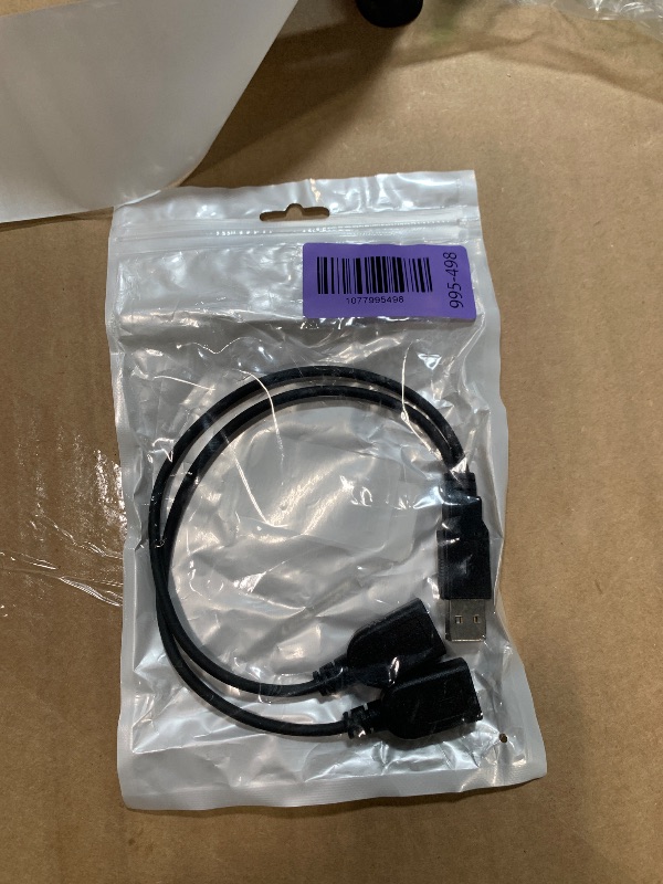 Photo 1 of ?2026 Upgraded? USB 2.0 A Male to 2 Dual USB Female Jack Y Splitter Hub Power Cord Extension Adapter Cable (Not Supporting CarPlay and Android Auto)