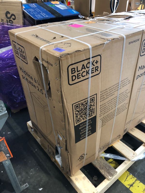 Photo 1 of ***FACTORY SEALED***
BLACK+DECKER Small Portable Washer, Washing Machine for Household Use, Portable Washer 2.0 Cu. Ft. with 6 Cycles, Transparent Lid & LED Display