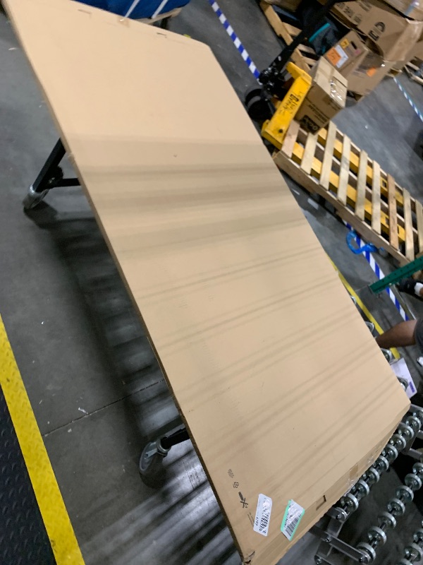 Photo 1 of ***ONLY TABLE TOP*** ***DAMAGED*** Veken 63×27.6 Inch Large Electric Standing Desk, Gaming Table, White