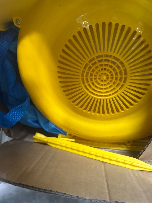 Photo 1 of ***BROKEN, SOLD FOR PARTS*** WELLFUNTIME Inflatable Water Park with Blower, Bouncy Castle with Water Cannon and Double Basketball Rings