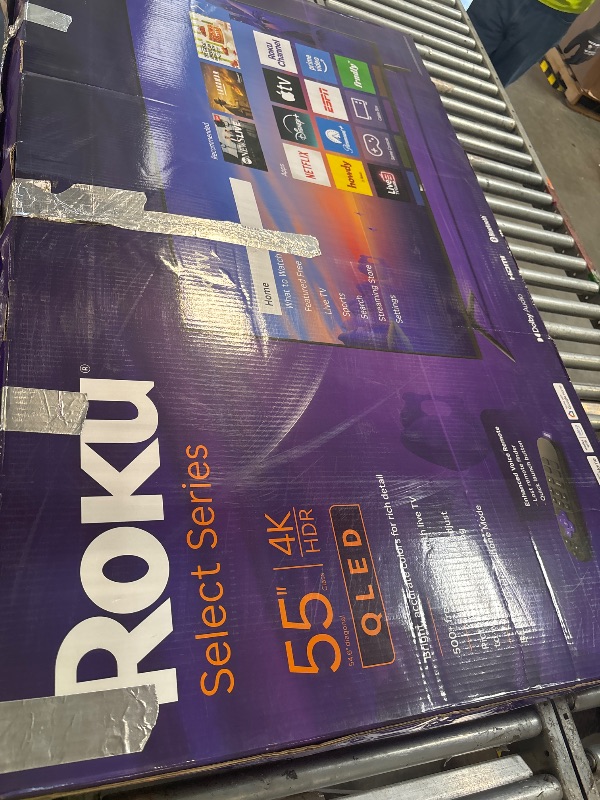 Photo 1 of ***FINAL SALE NO RETURN *** Roku 55" Select Series 4K QLED Smart TV