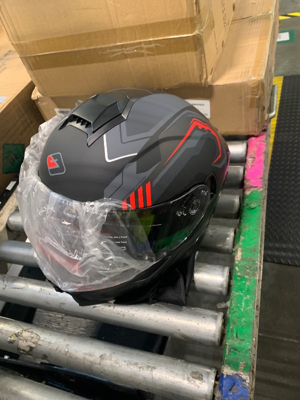 Photo 1 of *** INTERNAL VISOR NOT WORKING ****MXJ Gear Motorcycle Helmets,Dual Visor Flip up Modular Full Face Helmet(XXL)