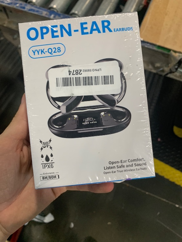 Photo 1 of ***SIMILAR TO**Conyat Open-Ear Headphones, Bluetooth 6.0 Wireless Earbuds Powerful Sound, 40H Open Ear Earbuds with ENC Mic, Comfortable Ear Hooks/IP7 Waterproof/Fast Charging Earphones for Workouts/Running, Black