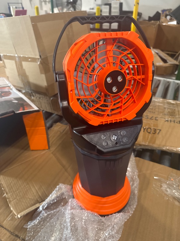 Photo 1 of **FOR PARTS**Fotgear Portable Misting Fan - Orange