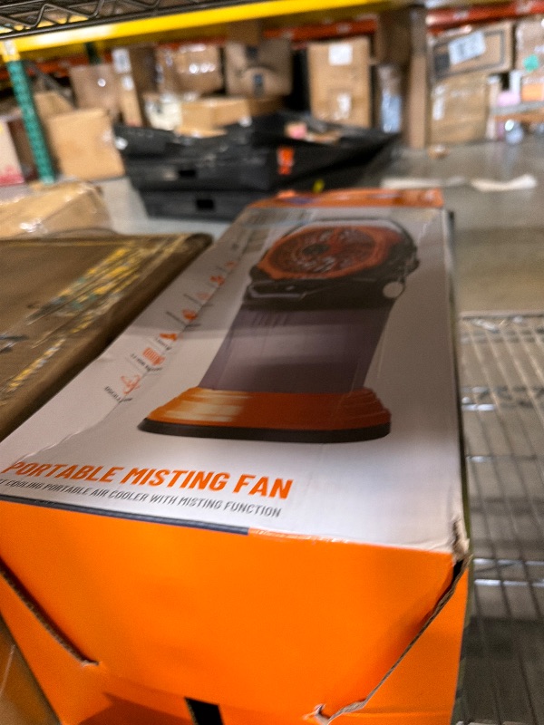 Photo 1 of **FOR PARTS**Fotgear Portable Misting Fan - Orange