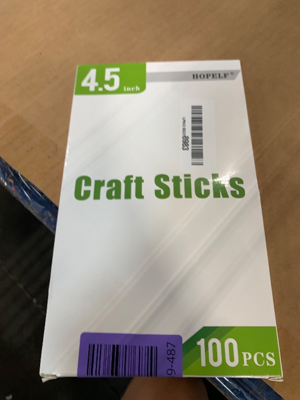 Photo 1 of 100 Pcs 4.5 inch Craft Sticks for Ice Cream Sticks,Popsicle,Craft Sticks, Treat Sticks,Ice Pop Sticks,DIY Crafts
