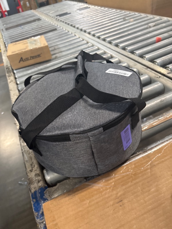 View 2 of [HANDLE BROKEN] Cake Carrier With Lid And Handle, Bpa-Free Cake Holder With Lid For 10 Inch Round Cake Carrier With 10 pcs Round Golden Cake Boards And Portable Insulated Bag