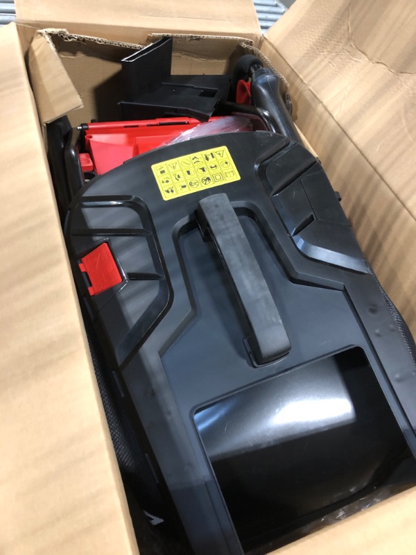 Photo 1 of ***UPDATED 8/16*** HEINPRO 14" Cordless Lawn Mower Compatible with Milwaukee M18 Battery, 2-in-1 Brushless Electric Lawn Mower for Small Yards, Push Mowers with 5-Position Height Adjustment, Red (Tool Only)
