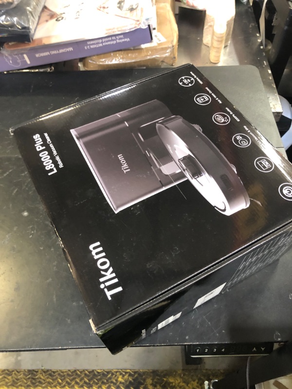 Photo 1 of Tikom Robot Vacuum and Mop, Robotic Vacuum Cleaner with Self-Emptying Base