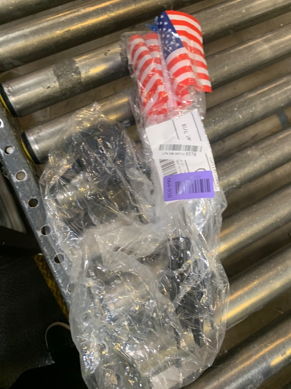 Photo 1 of X-GiftKey 4th of July Decorations Outdoor American Flag Lights, 6-Pack Red White and Blue Solar Stars Lights with 6 USA Flags & 30LED,Bright Patriotic Pathway Lights for Memorial Day Yard Lawn Decor