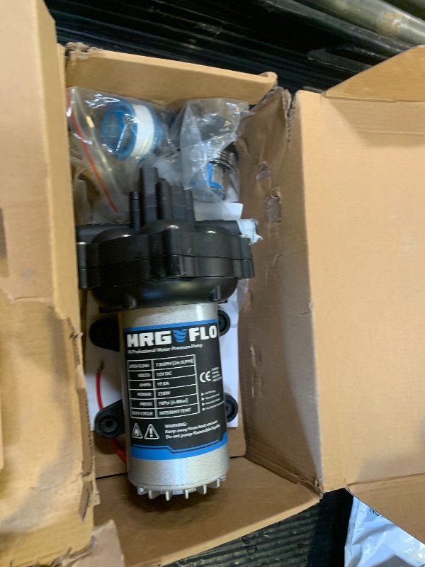 Photo 1 of [Upgraded Version] 12V DC RV Fresh Water Pump, 7GPM 70PSI, Five Chamber Self-Priming Diaphragm Pump with Heavy Duty Pressure Switch & Strainer (12V-7GPM-70PSI)