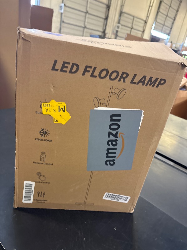 Photo 1 of SIBRILLE 36W LED Tree Floor Lamp, Modern Dimmable Standing Lamp with Remote & Touch Control, 4 Color Temperatures, 3 Rotatable LED Light Floor Lamps for Living Room, Bedroom, Office