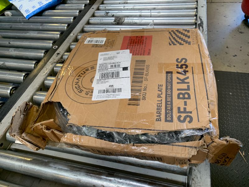 Photo 1 of Fitvids 225 LB Olympic Bumper Weight Plates Set with 7FT Barbell