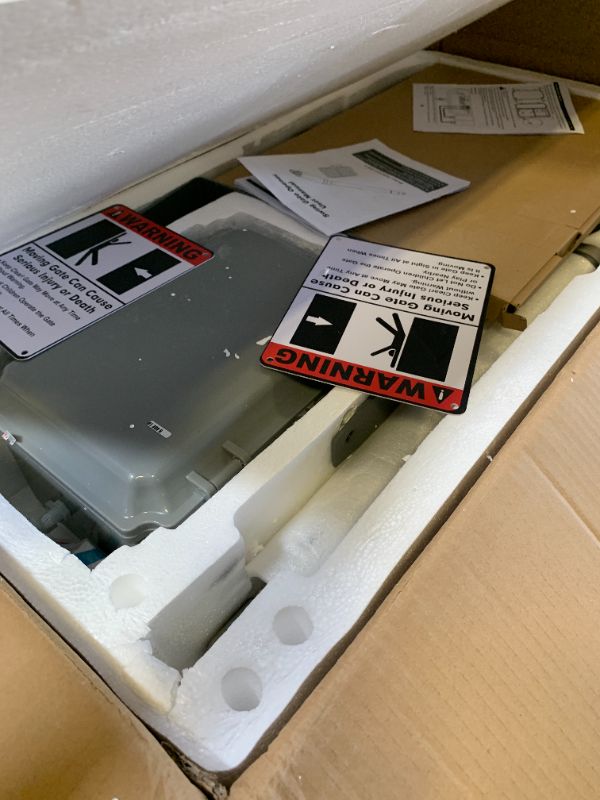Photo 1 of JUJIANG 440lb Solar Dual Gate Opener Kit