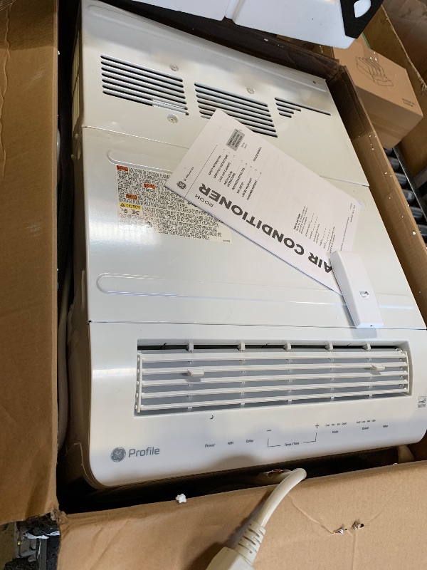 Photo 1 of GE Profile ClearView Inverter Window Air Conditioner Unit, 12,200 BTU, Energy Efficient Cooling up to 550 sq ft., Ultra Quiet, SMART Home Capable, Includes Remote, White