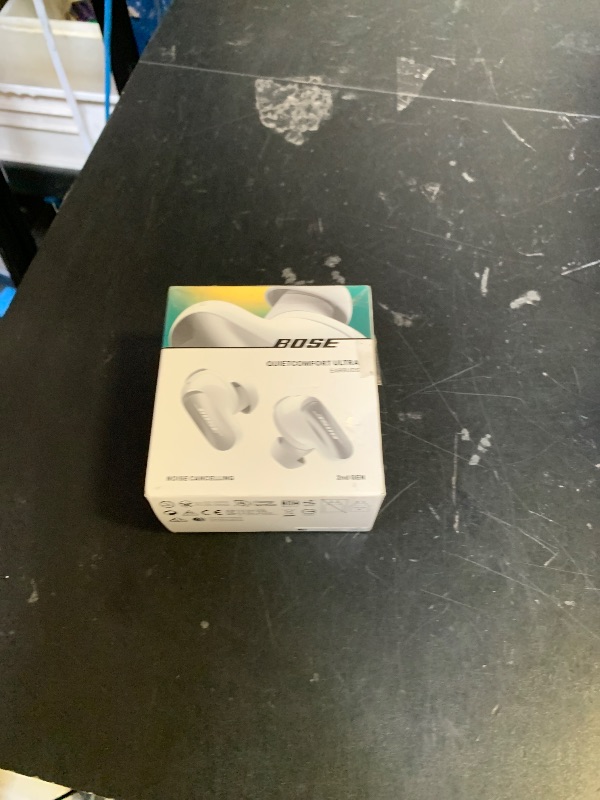 Photo 1 of Bose QuietComfort Ultra Earbuds (2nd Gen) - Wireless Noise Cancelling Earbuds with Mic, Immersive Audio, USB-C Charging, Up to 6 Hours Battery, IPX4 Rating, White Smoke