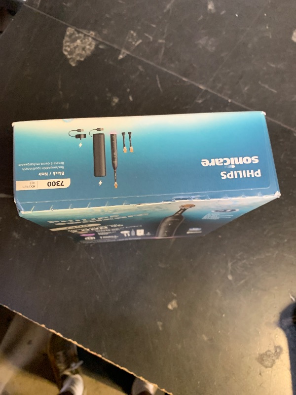 Photo 1 of Philips Sonicare 7300 Series Electric Toothbrush - Next-Generation Sonicare Technology, Pressure Sensor, 12 Brushing Settings, SmarTimer, BrushPacer, 21-Day Runtime, Travel Case, Black, HX7421/07