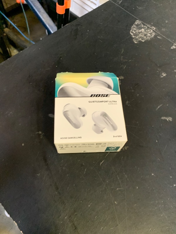 Photo 1 of Bose QuietComfort Ultra Earbuds (2nd Gen) - Wireless Noise Cancelling Earbuds with Mic, Immersive Audio, USB-C Charging, Up to 6 Hours Battery, IPX4 Rating, White Smoke