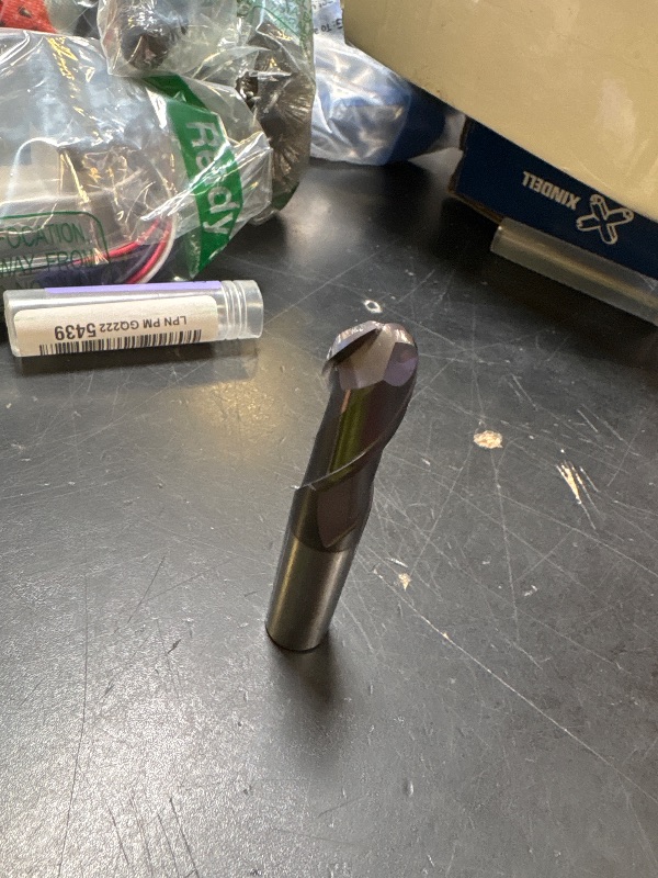 Photo 1 of SPEED TIGER INTA Carbide Roughing End Mill - for Alloy Steels/Hardened Steels - Micro Grain Carbide End Mill - ZrN-A Coating - 4-Flute - INTA5/8-4 (1 piece, 5/8")