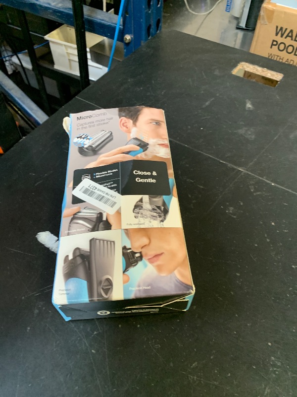 Photo 1 of Braun Electric Series 3 Razor with Precision Trimmer, Rechargeable, Wet & Dry Foil Shaver for Men, Blue/Black, 4 Piece