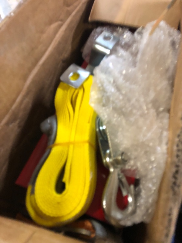 Photo 1 of USYATO 1320 lbs Electric Hoist with 14.1 ft Wired Control,110V Electric Winch with Emergency Stop Switch,Zinc-Plated Steel Wire Hoist,Material Handling Tool for Warehouse,Garage,Factory,Attic