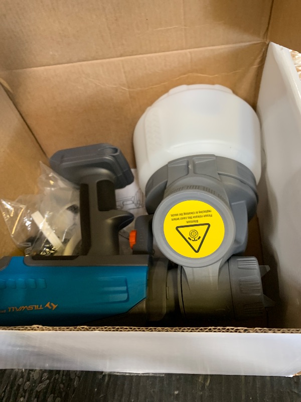 Photo 1 of Tilswall Brushless Cordless Paint Sprayer Compatible with Dewalt 20V Battery (Battery Not Included), Easy Side-Fill, Electric HVLP Spray Paint Gun for House Painting, Furniture, Cabinets, Outdoor