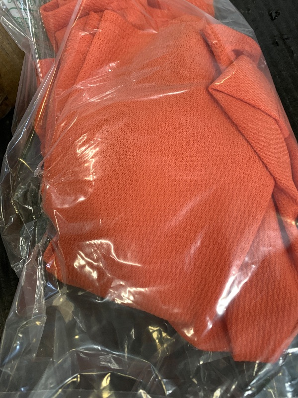 Photo 1 of Urban CoCo Women's Basic Versatile Stretchy Flared Casual Mini Skater Skirt (L, Orange)