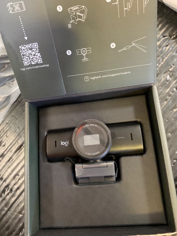 Photo 1 of Logitech MX Brio Ultra HD 4K Webcam - Graphite