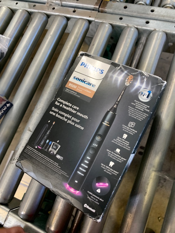 Photo 1 of Philips Sonicare DiamondClean 9500 Electric Toothbrush 3 Brush Heads, Black