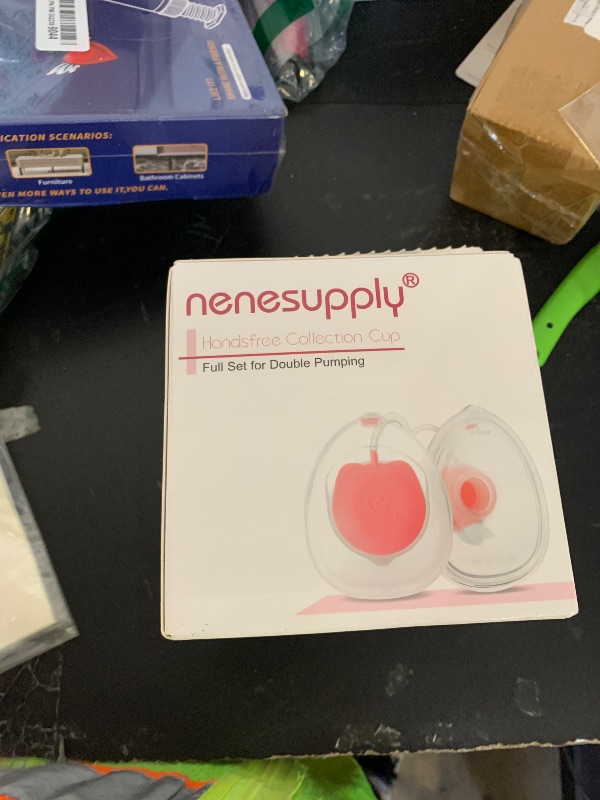 Photo 1 of Nenesupply Handsfree Wearable Breast Milk Collection Cups Compatible with Spectra S1 S2 Baby Buddha Momcozy V1 Lansinoh Pumps 24mm Silicone Flanges Replacement for Spectra Pump Parts 19mm 21mm inserts