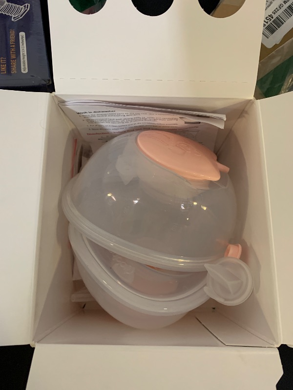Photo 1 of Nenesupply Handsfree Wearable Breast Milk Collection Cups Compatible with Spectra S1 S2 Baby Buddha Momcozy V1 Lansinoh Pumps 24mm Silicone Flanges Replacement for Spectra Pump Parts 19mm 21mm inserts