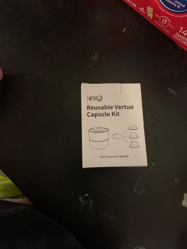 Photo 1 of Nessus Reusable Pod Kit for Nespresso Pods Vertuo, Reuse Old Coffee Pods for Nespresso Vertuo: 100 Pcs Aluminum Foil Seal Lid, Holder, Brush, Refillable Vertuo Plus Next Capsule Machine(No Pods Come)