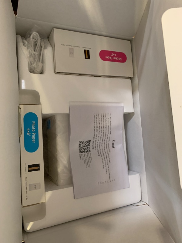 Photo 1 of Liene PixCut S1 Inspire Kit - All-in-One Color Sticker Printer & Cutting Machine, Thermal Dye-Sublimation Photo Printer, 300 DPI, Color Label Maker with 180 Sheets (36 Photo + 144 Sticker Paper)