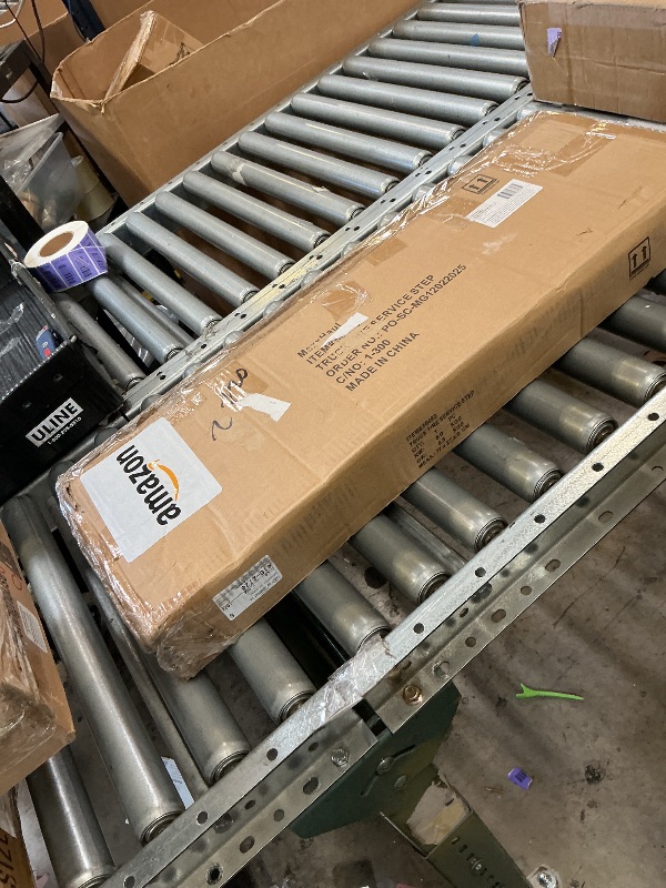 Photo 1 of MaxxHaul Adjustable Truck Tire Service Step, 29.3" x 7.3", Foldable Non-Slip Platform, 300 lb Capacity, Fits 32"+ Tires (50693)