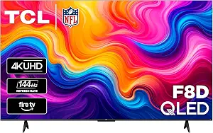 Photo 1 of TCL 75-Inch F8D Series 4K QLED (75F8D, 2026 Model) with Dolby Vision HDR & Dolby Atmos Smart TV with Fire TV, Alexa+, 144Hz Refresh Rate, High Brightness LED Backlight